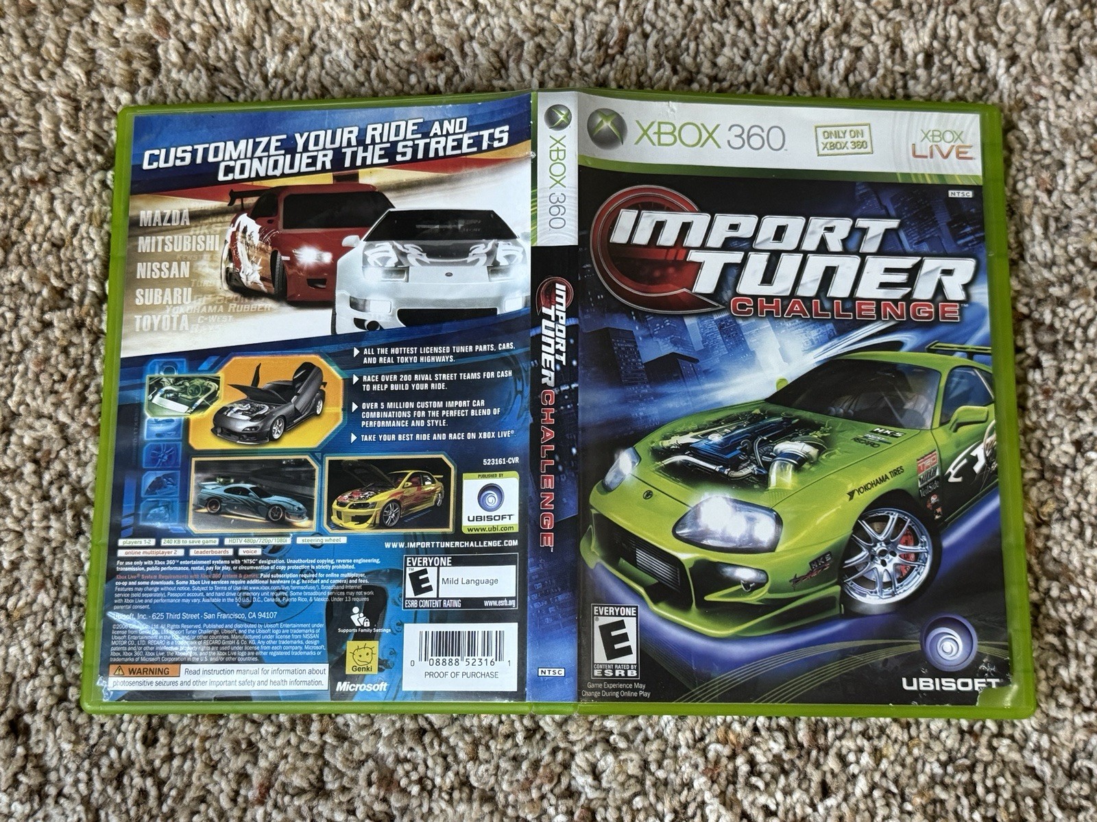 Import Tuner Challenge – Microsoft Xbox 360, Complete USA Version, Rare