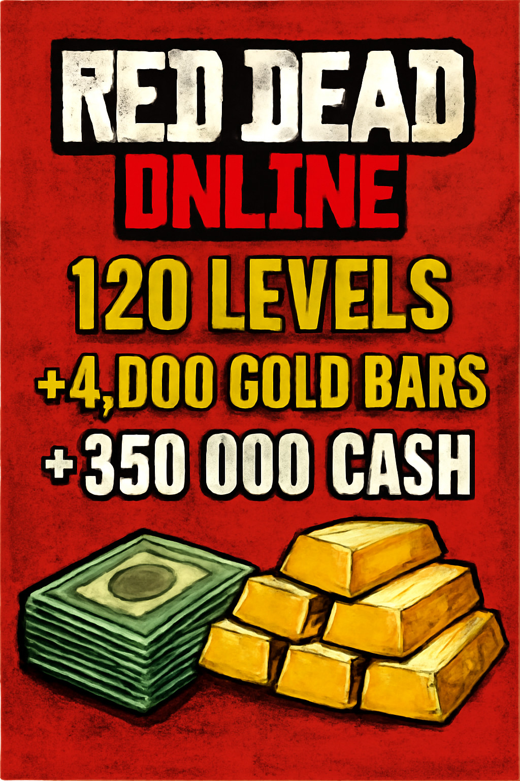 Red Dead 2 Online(pc)120 Leveis+4.000 Gold Bars+350.000 Cash
