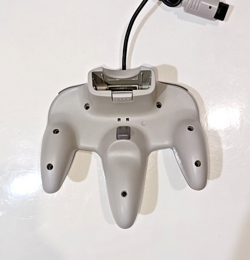 Nintendo 64 Black and Gray Controller Official N64 NUS-005 OEM Made In Japan