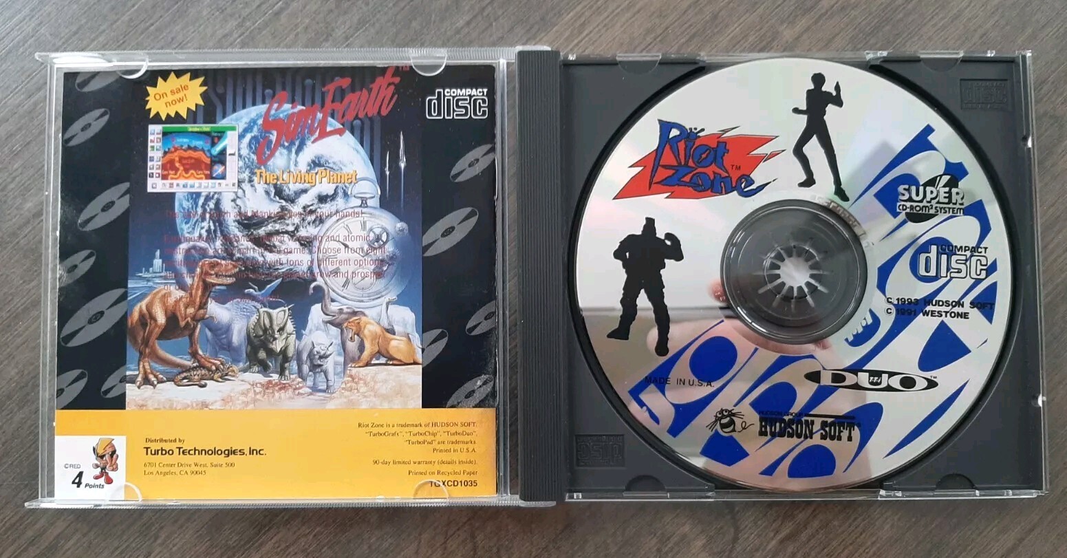 Riot Zone for TurboGraFX 16 CD or TurboDUO Complete Authentic!