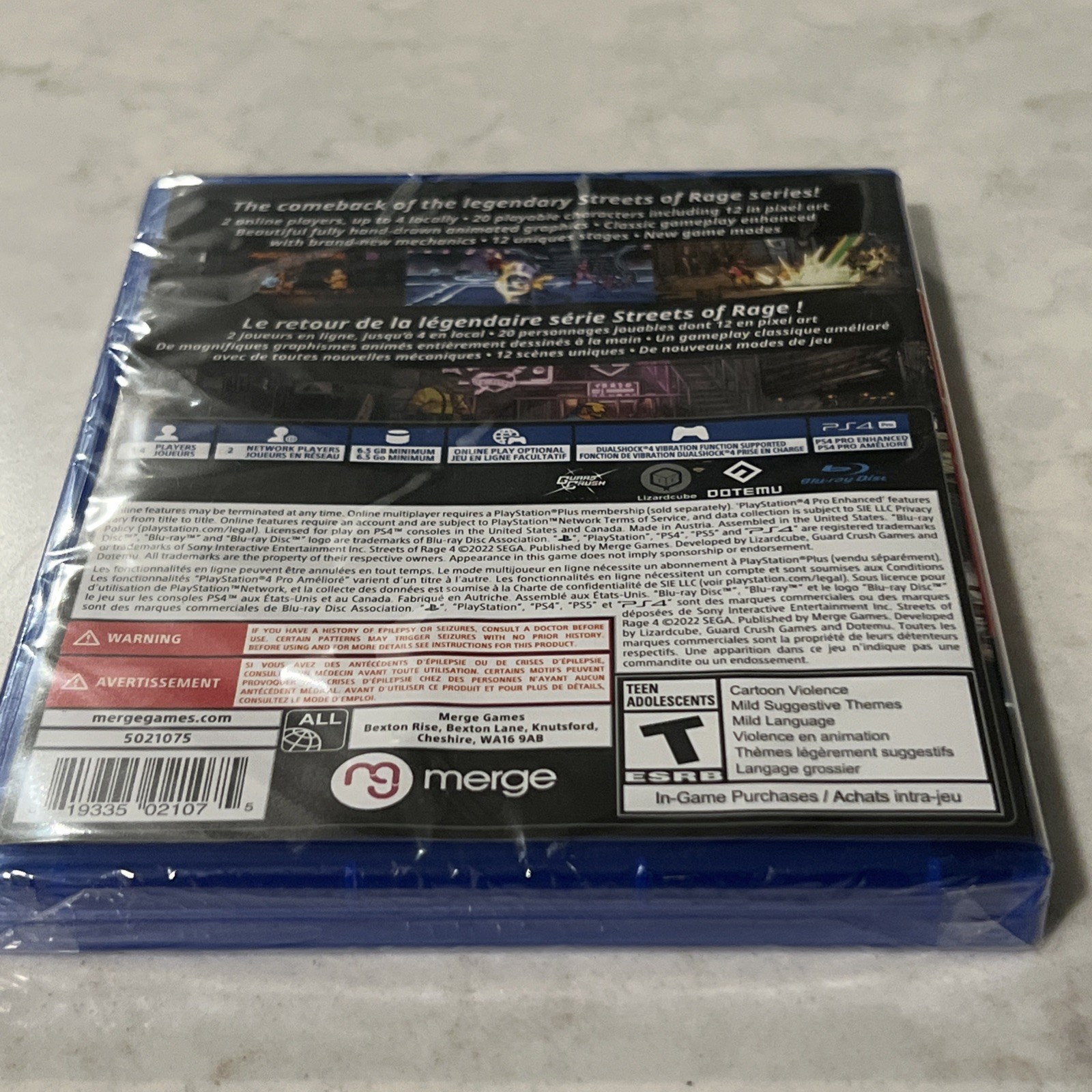 Streets of Rage 4 Anniversary Edition PS4 (DLC Included) SHIPS FAST FROM USA