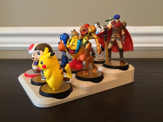 Nintendo Amiibo 9-Character Stand NFC Action Figure Display Figurine Game