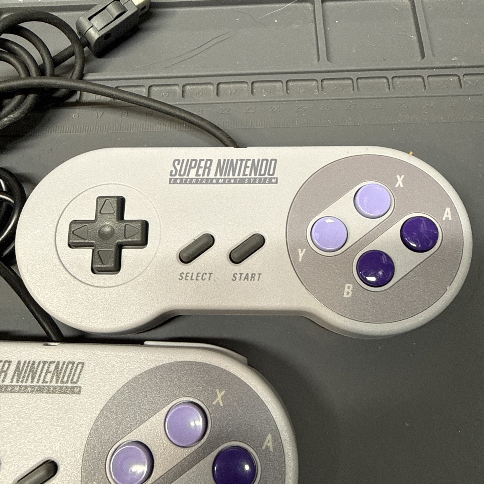 Lot of 2 Super Nintendo SNES Classic Mini Controller OEM Authentic – Tested!