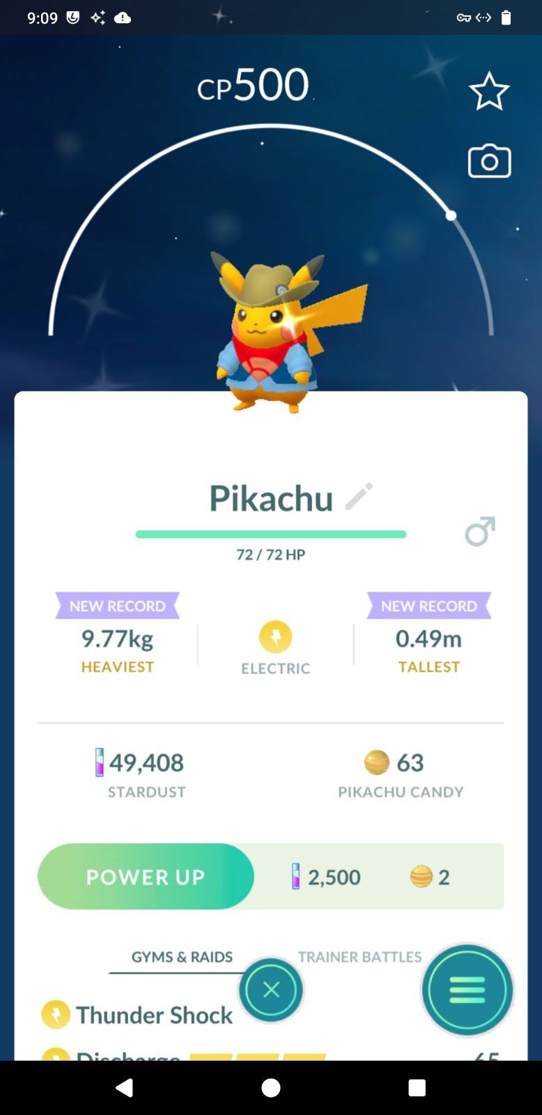 ✨Shiny Pikachu Excavator – Fossil Museum (Male)✨ – P T C – Description