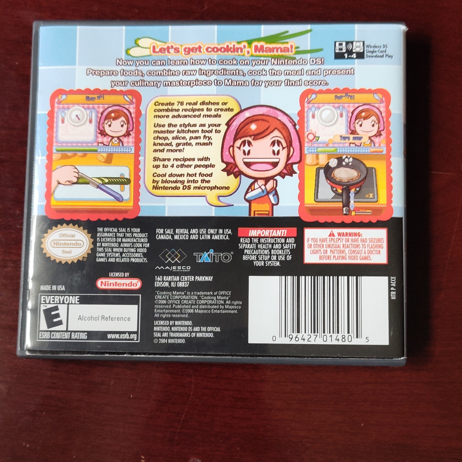 Majesco Cooking Mama Nintendo DS CIB & Manual