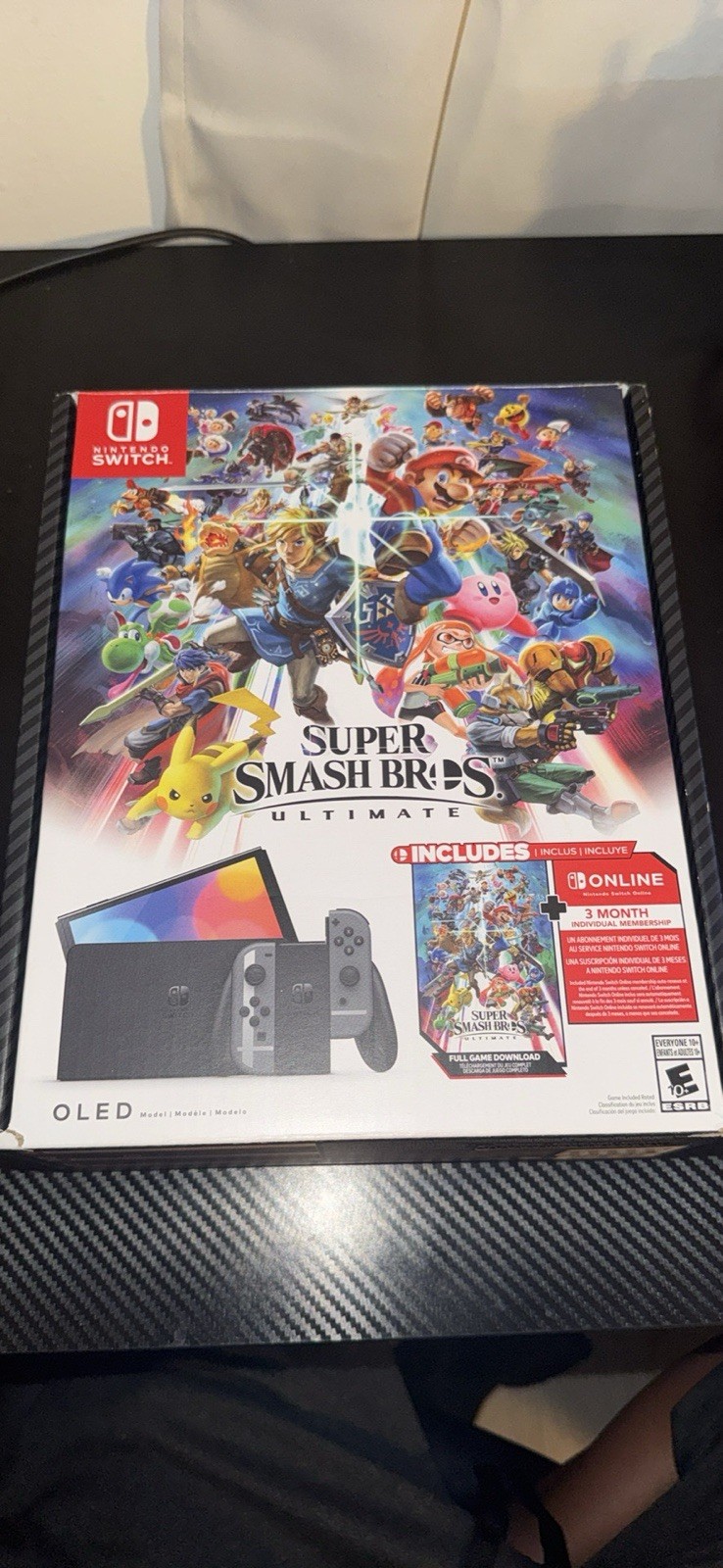 Nintendo Switch OLED Super Smash Bros Edition With All Original Items In Box