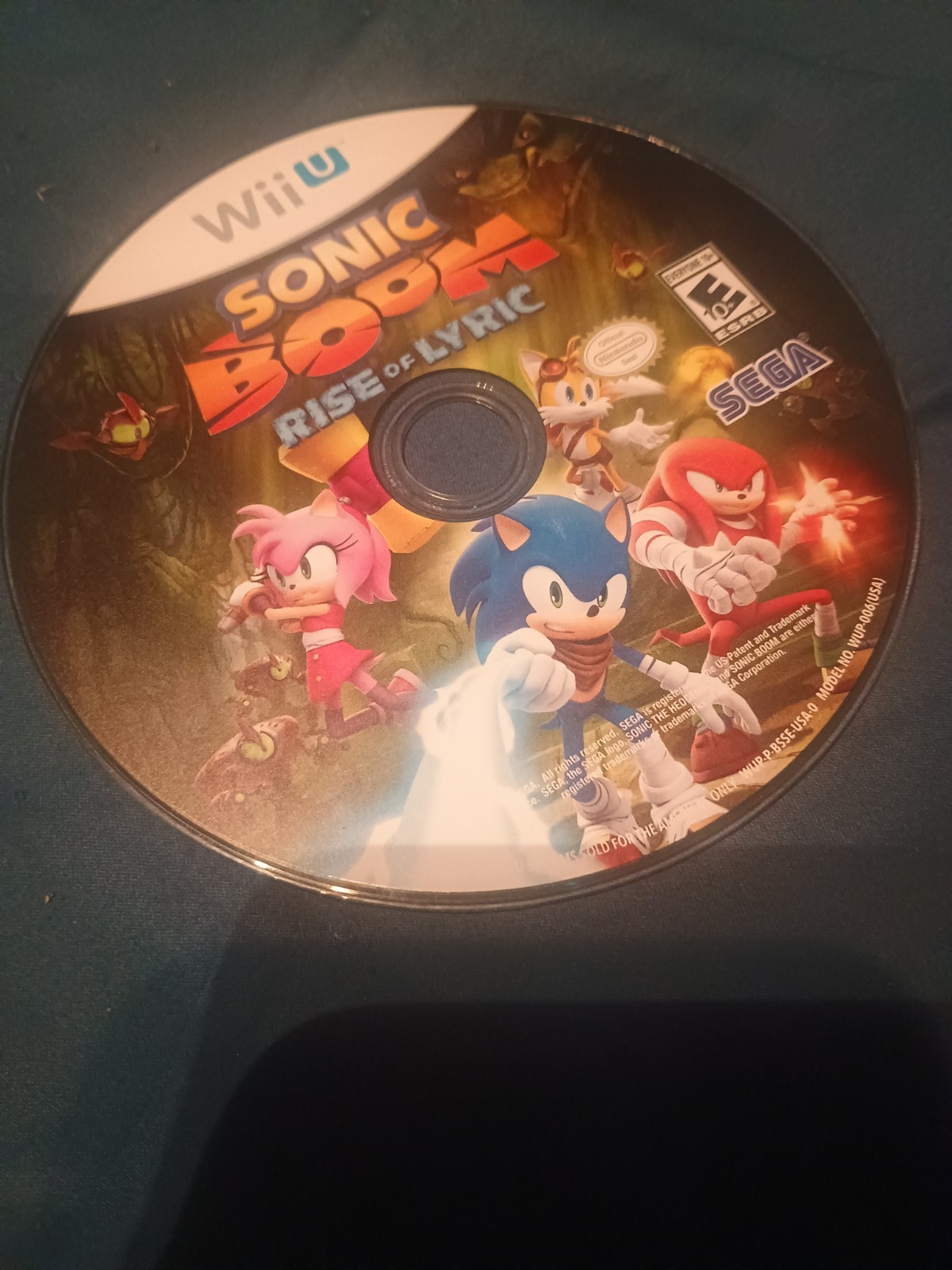 Sonic Boom: Rise of Lyric (Nintendo Wii U, 2014) Disc Only Tested Works!
