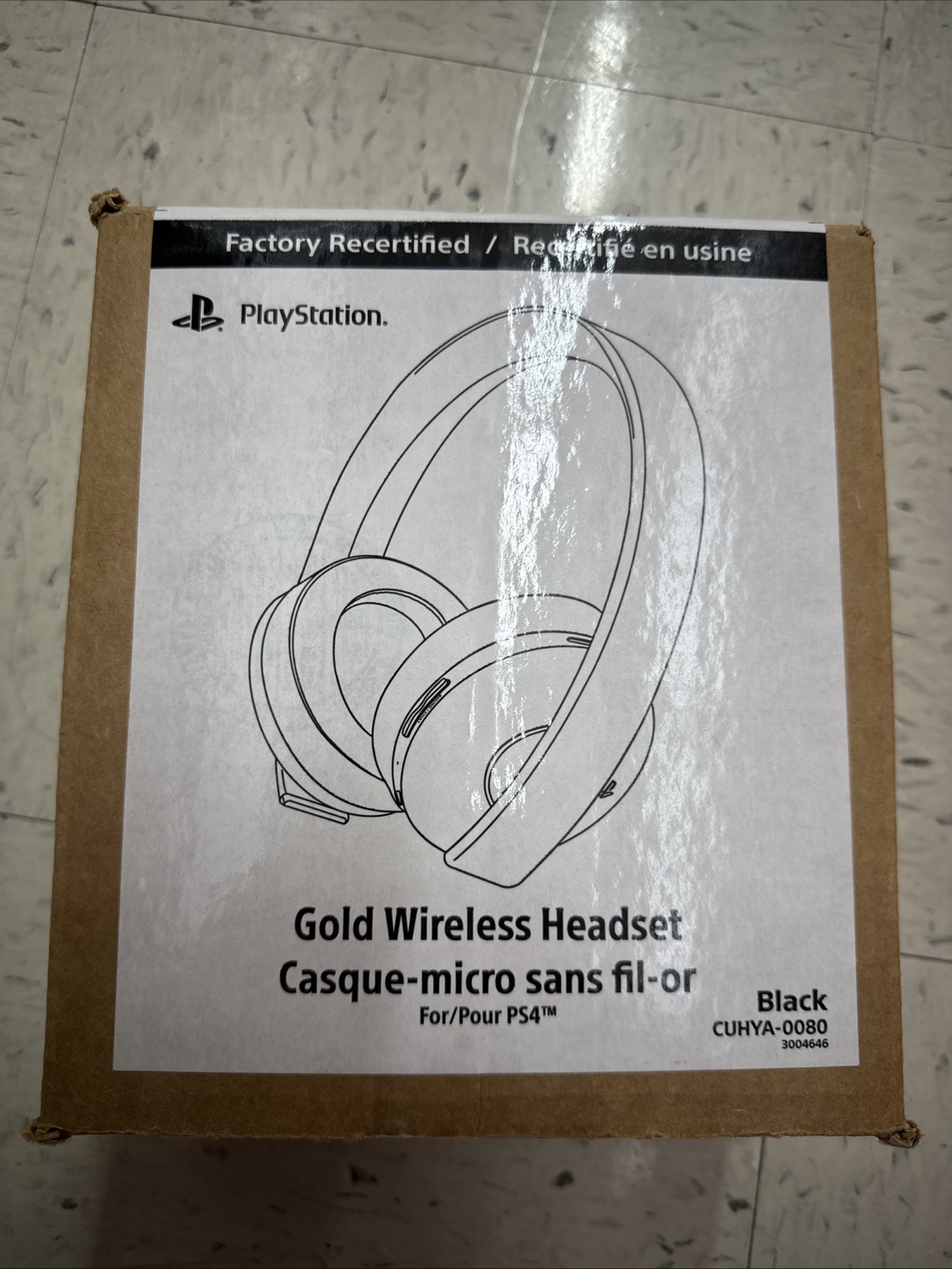 Sony Gold Wireless Headset for Sony PlayStation 4 – Black