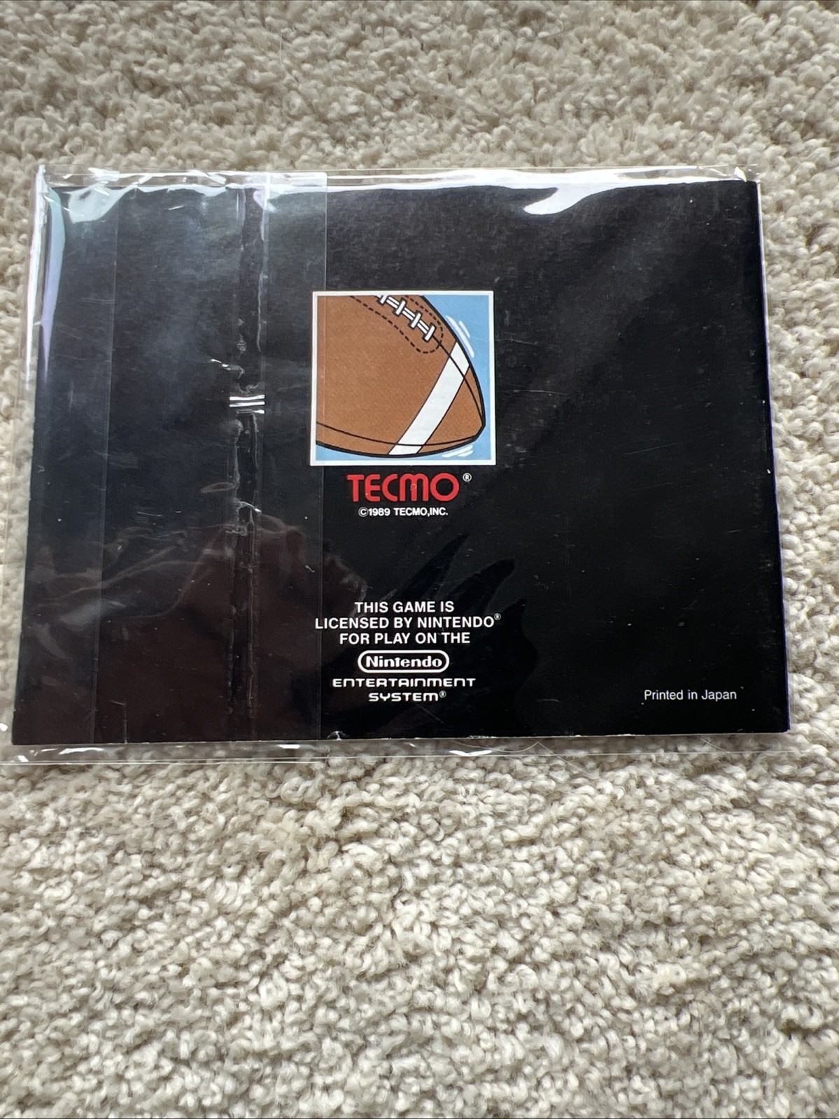 Nintendo NES Temco Bowl 1988 Instructions Booklet Tested Works NFL 8 Bit