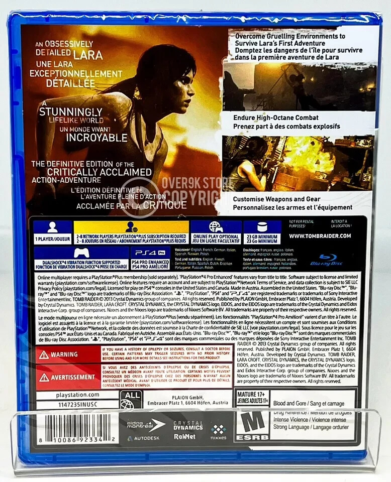 Tomb Raider Bundle with 3 games – PS4 – Brand New | Factory Sealed