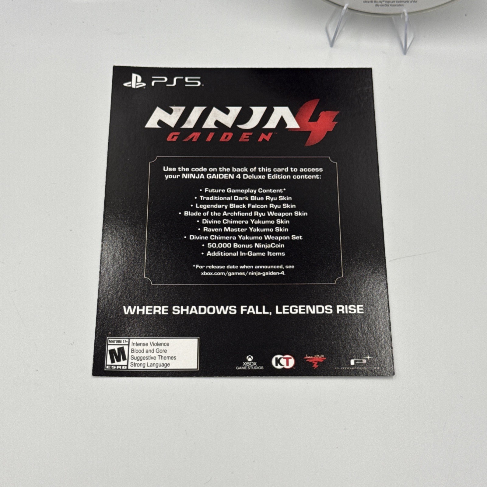 Ninja Gaiden 4 Deluxe Edition – Sony PlayStation 5 Tested & Working