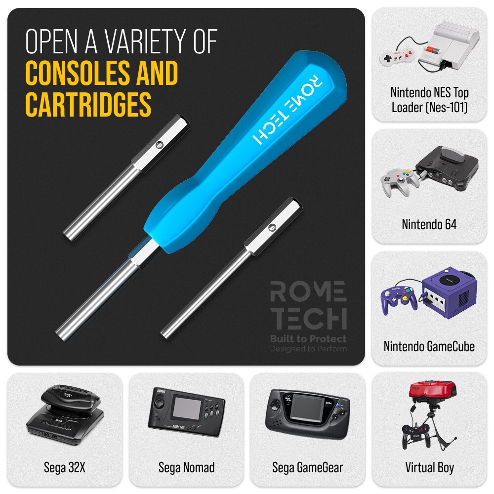 Gamebit Screwdriver 3.8 4.5mm for NES SNES N64 GameBoy GC Virtual Boy and Sega