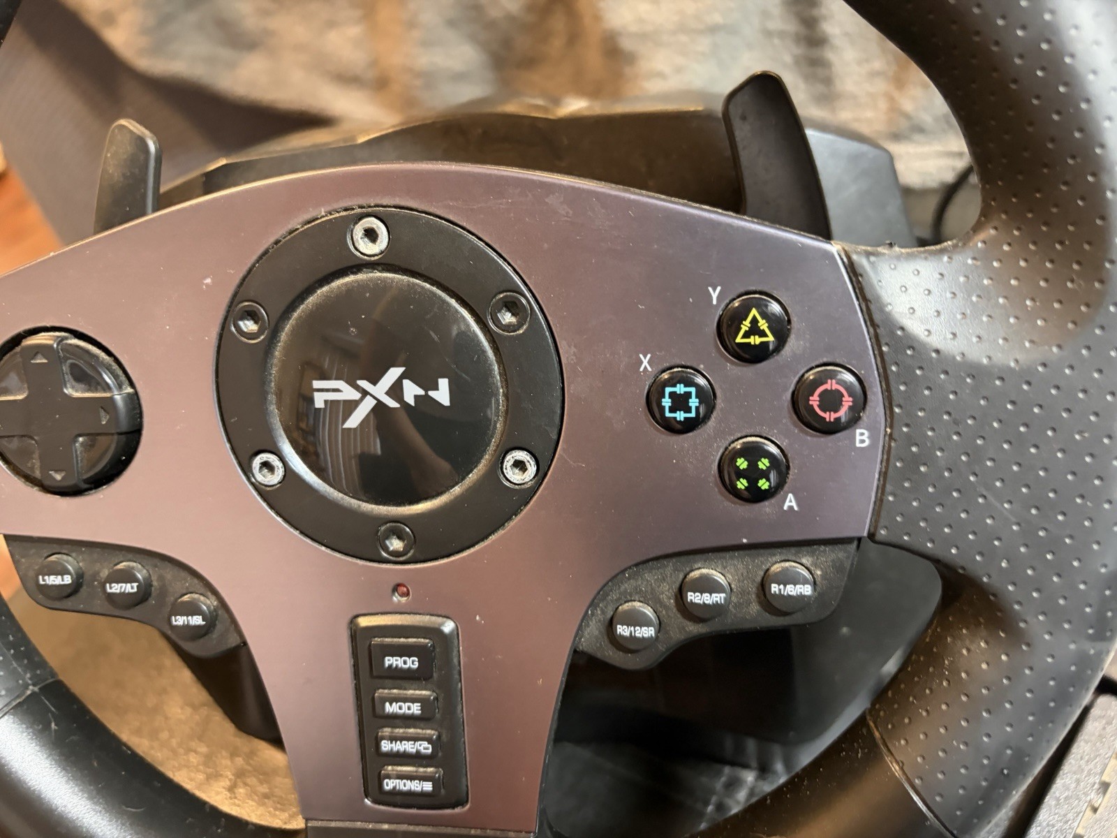 PXN V9 Gaming Race SIM Steering Wheel Pedals Clamps For PlayStation Xbox PC