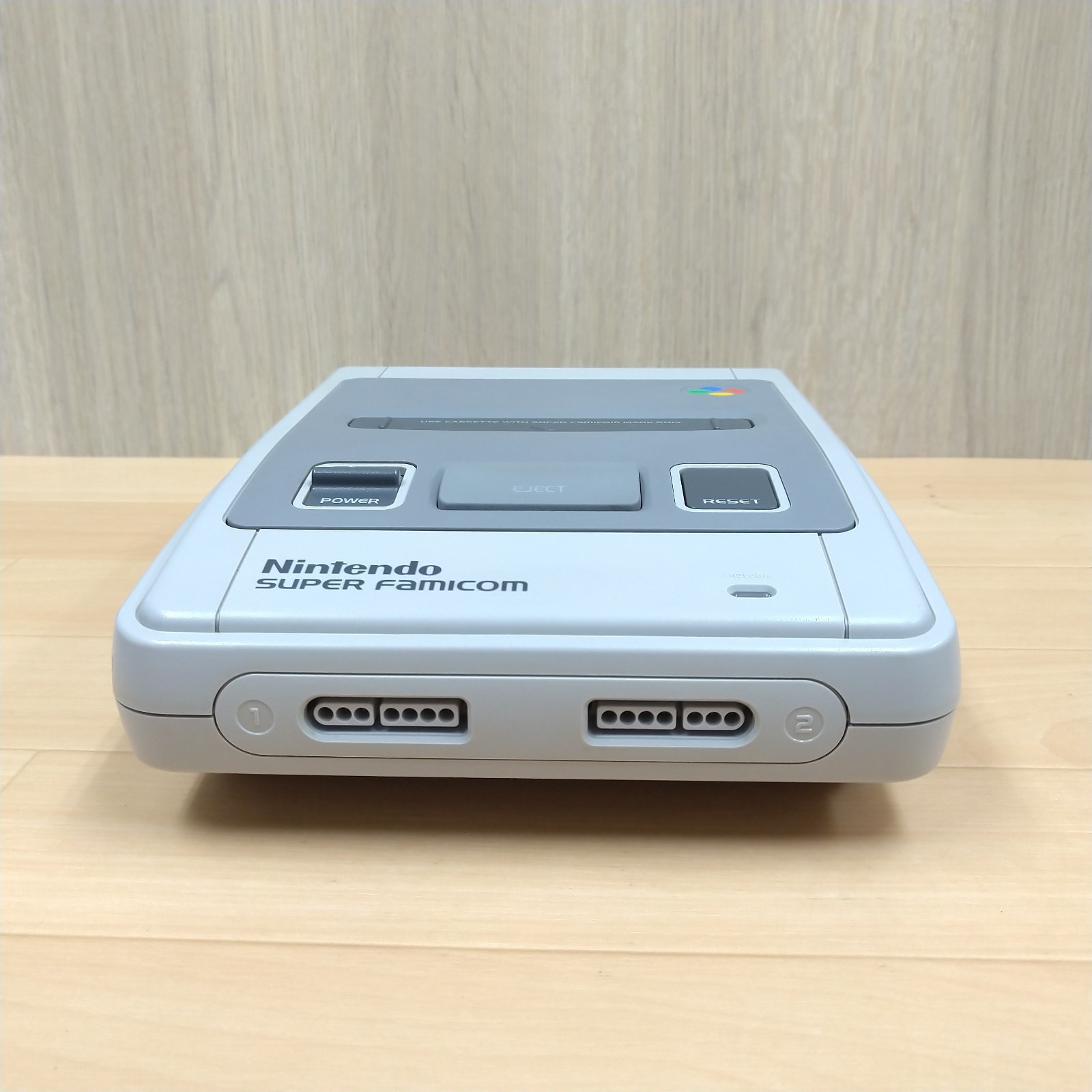 Nintendo Super Famicom Console with Mario World Storage Case & Japanese Game