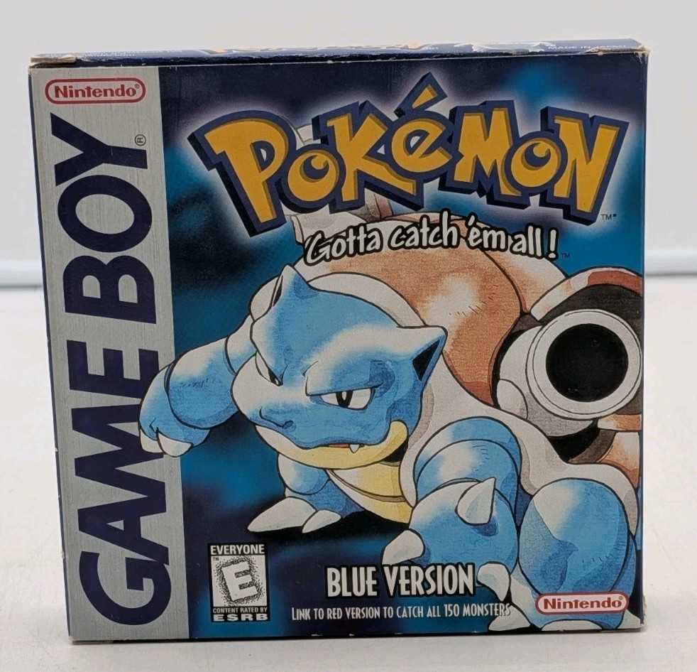 Pokemon Blue First Edition Nintendo Gameboy Complete In Box CIB Tested VGC