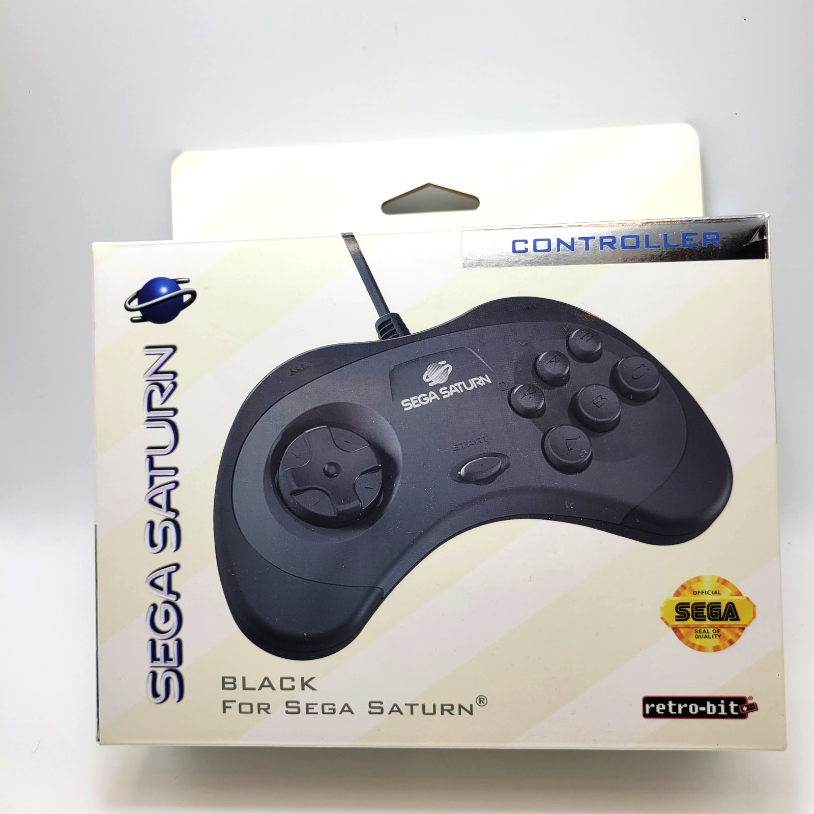 Retro-Bit Official Sega Saturn Controller For Sega Saturn Original Port 6E