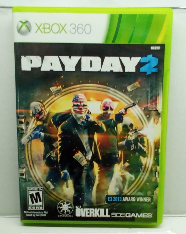 Payday 2 (Xbox 360, 2013) Complete Tested Working – Free Ship