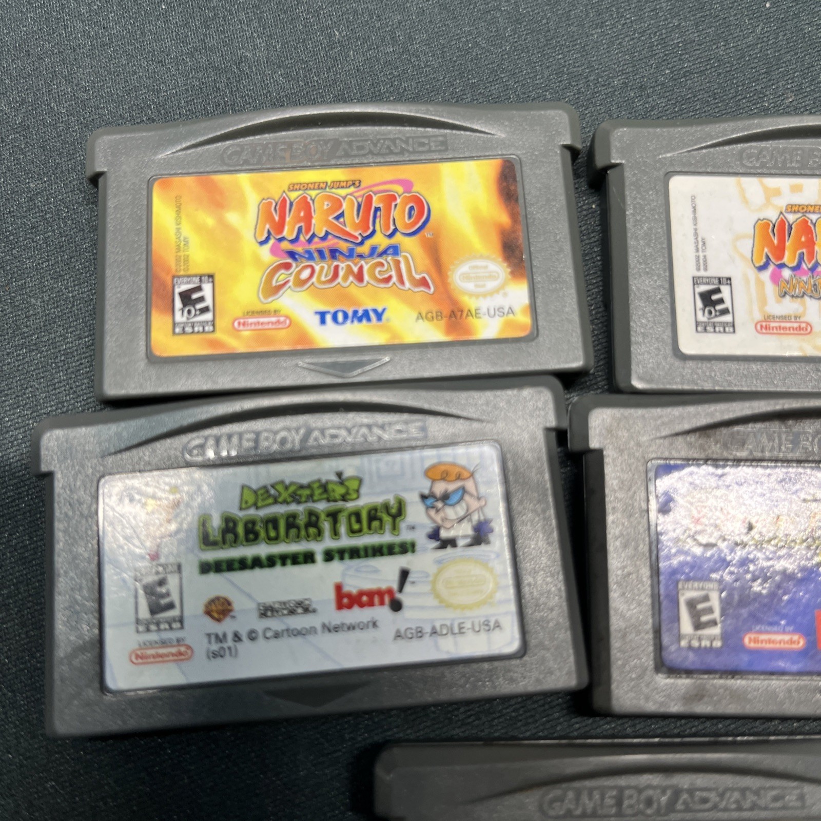 Lot of 5 Nintendo Game Boy Advance Games Naruto ninja council 1&2 + more TESTED