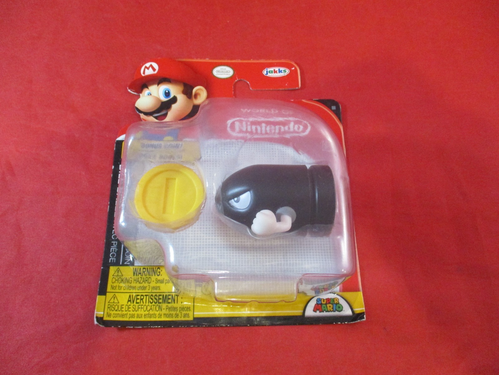 Bullet Bill (w/Coin) World of Nintendo Jakks Pacific Super Mario Collectible Toy