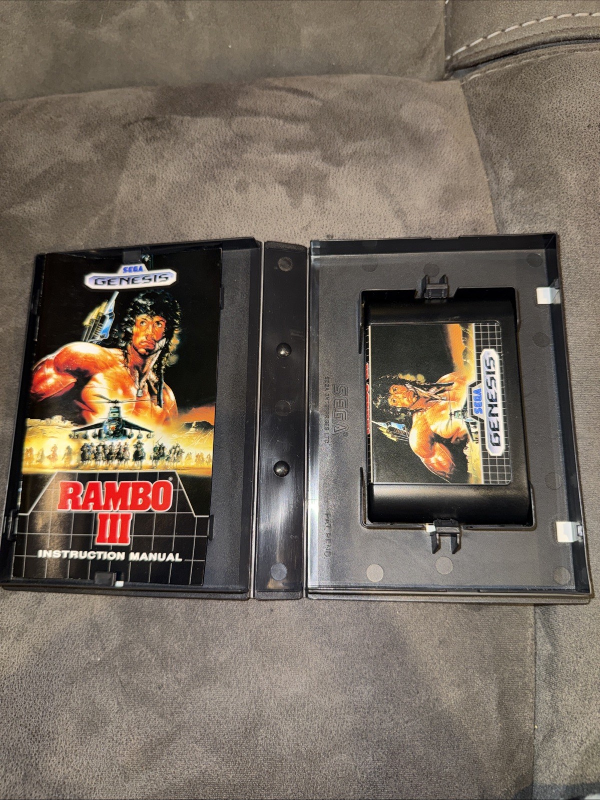 Rambo III (Sega Genesis Game Complete Manual Tested !