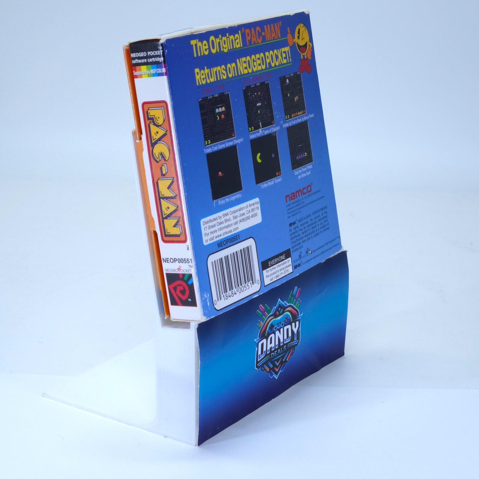 Pac-Man CIB W/ Manual + Saled CrossRings – Neo Geo Pocket Color