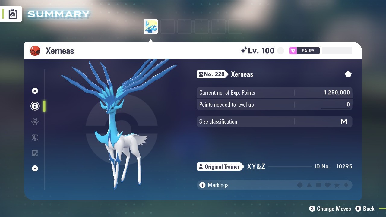 Shiny Xerneas Battle Ready Untouched Pokémon Sword Shield Legends ZA Home Mobile