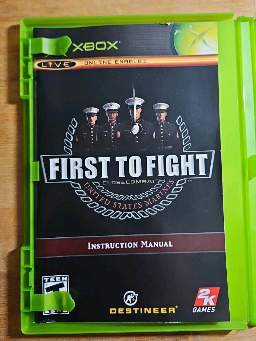 Close Combat: First to Fight (Original OG Microsoft Xbox, 2005) CIB Tested