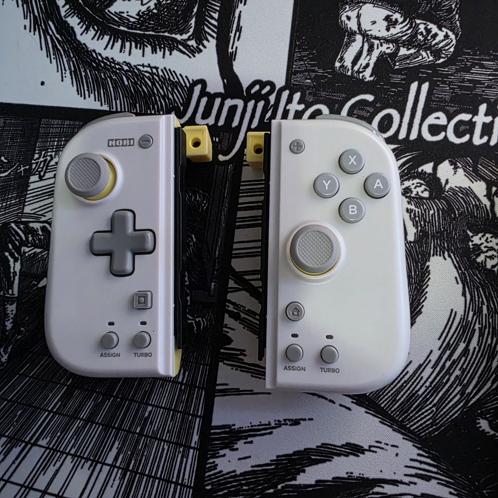 B6 Hori NSW-373U Split Pad Compact for Nintendo Switch – Light Gray/Yellow