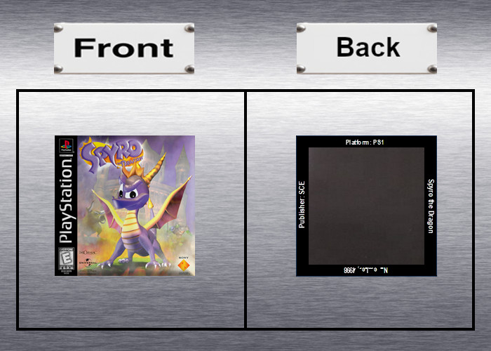 Spyro the Dragon 1, 2, 3 Video Game Box Art *PS1* High Quality Magnet / Set