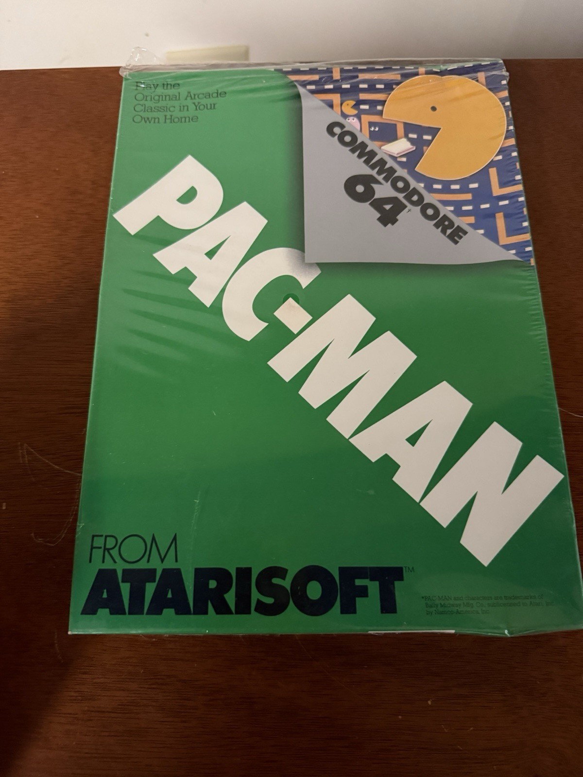 PAC-MAN ATARISOFT COMMODORE 64 CARTRIDGE 1983 GAME ORIGINAL BOX STILL SEALED