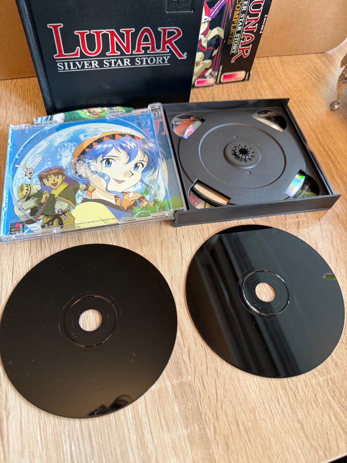 Lunar: Silver Star Story Complete (PS1, 2002), CIB with ART BOOK MAP BONUS DISCs
