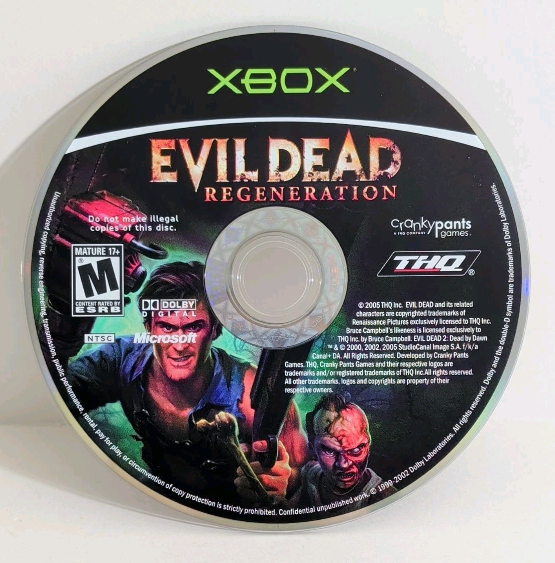 Evil Dead Regeneration (Microsoft Xbox, 2005) Complete With Manual
