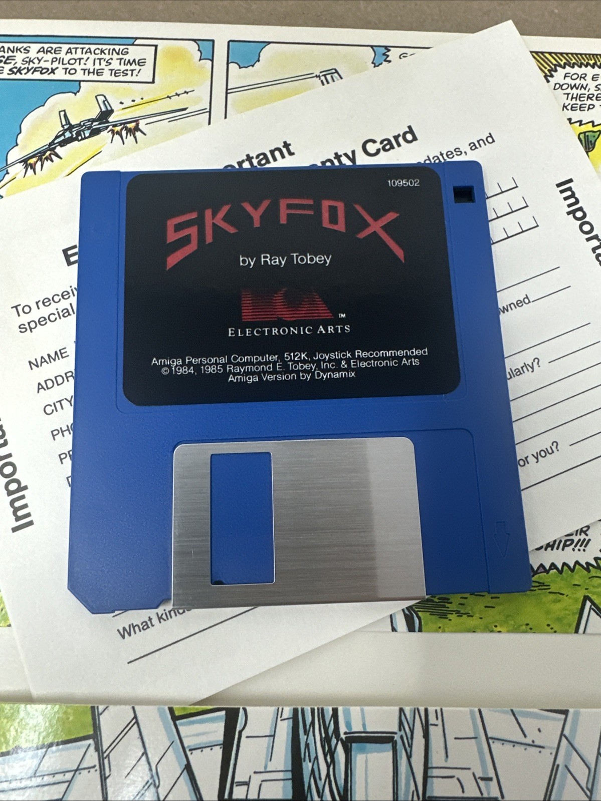 Ray Tobey’s SKYFOX ~ Commodore Amiga ~ 1984 Electronic Arts
