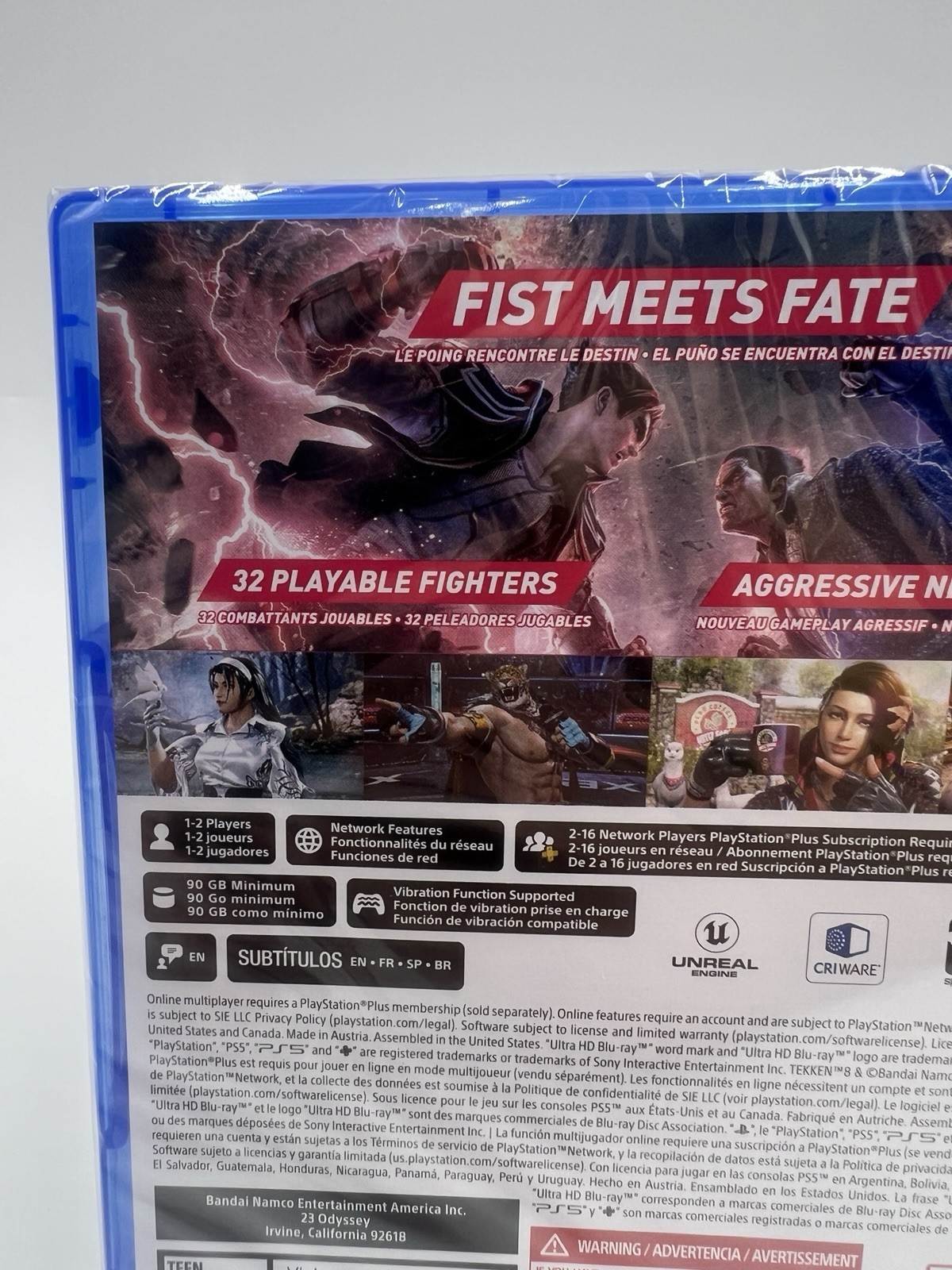 Tekken 8 – Sony PlayStation 5 BRAND NEW FACTORY SEALED + EXTRA DIGITAL CONTENT