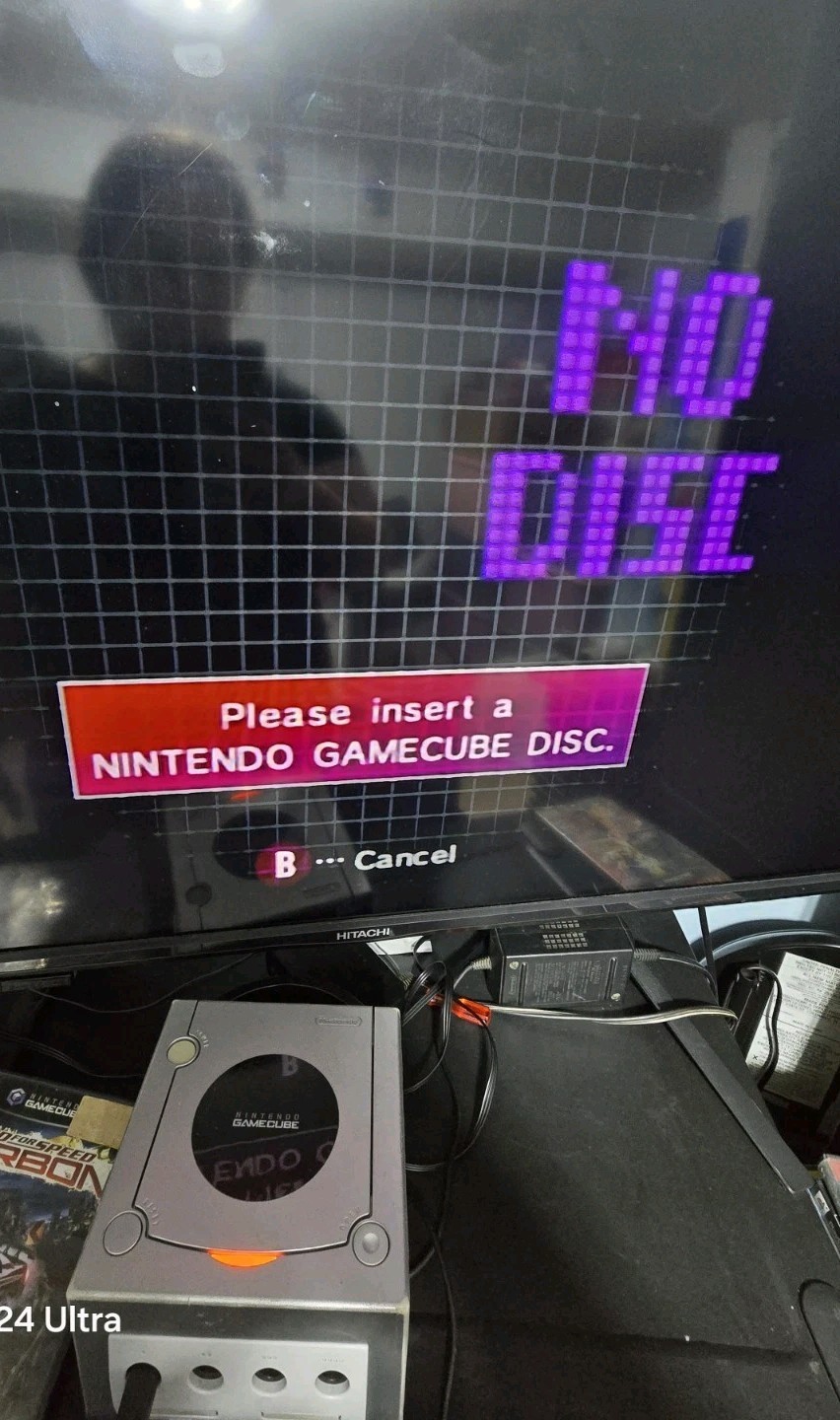 Nintendo GameCube DOL-101(USA) ​ Gray WaveBird Controller Parts Or Repair