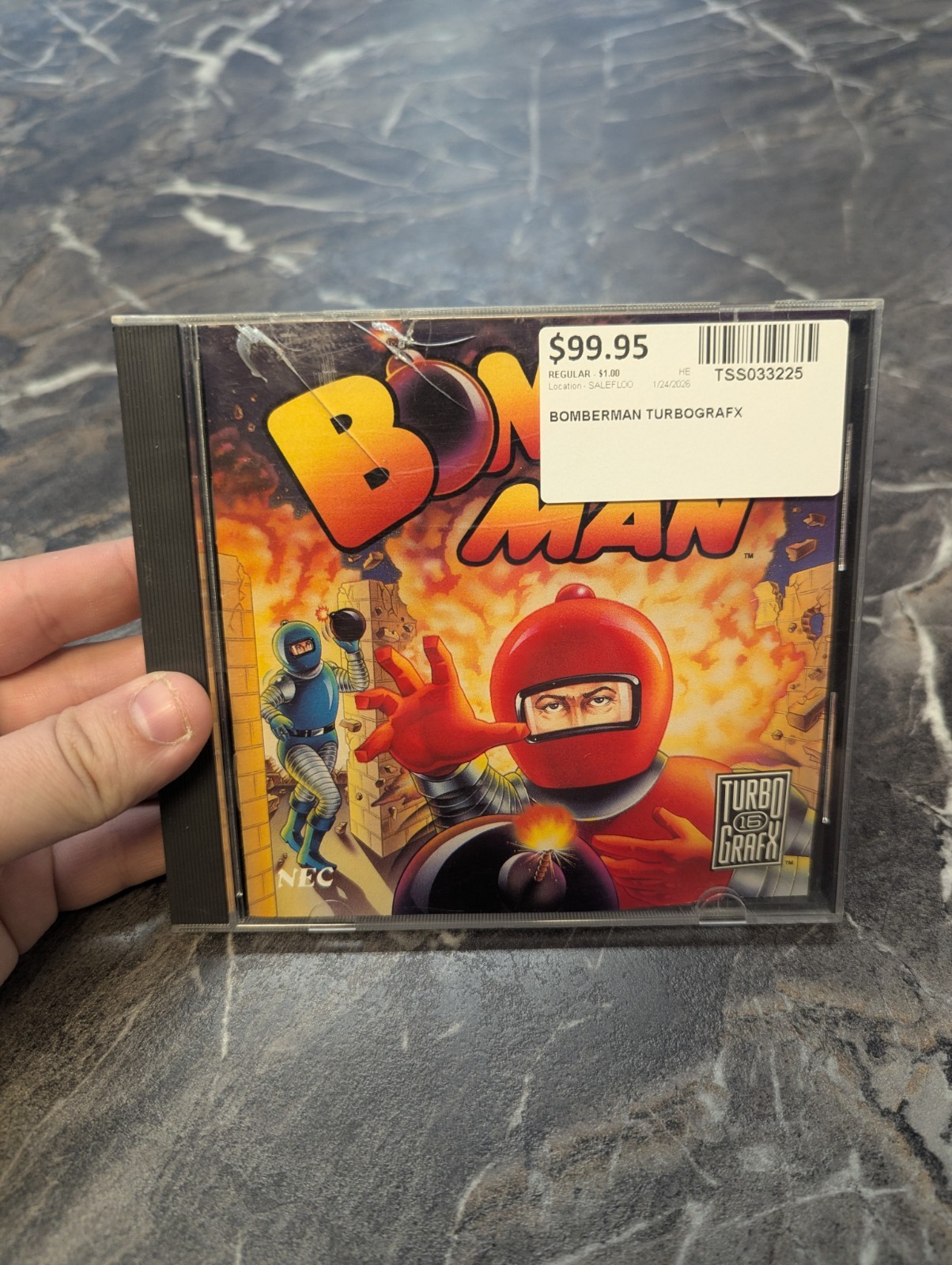 Bomberman (NEC Turbografx 16) Complete Game – Manual & Sleeve – HuCard
