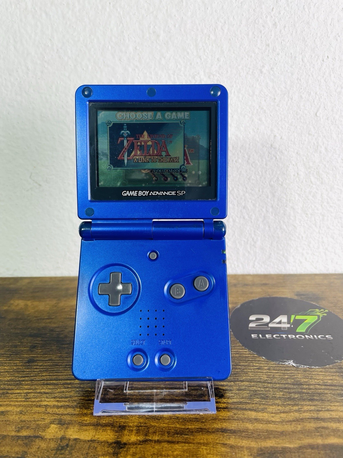 Gameboy Advance SP 001 Nintendo Cobalt Blue Advance Handheld TESTED READ DEFECT