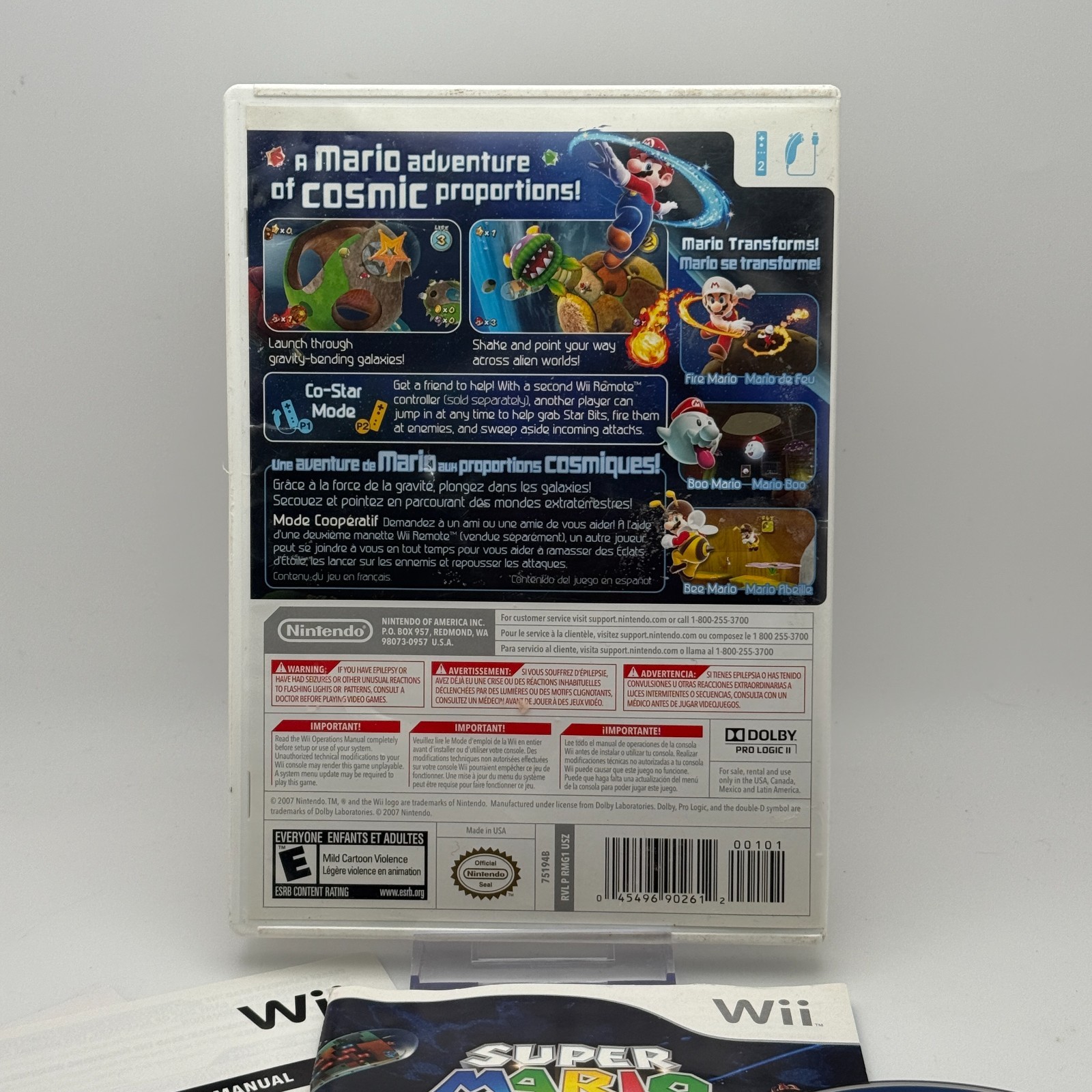 Super Mario Galaxy (Nintendo Selects Wii, 2011) CIB Complete Tested