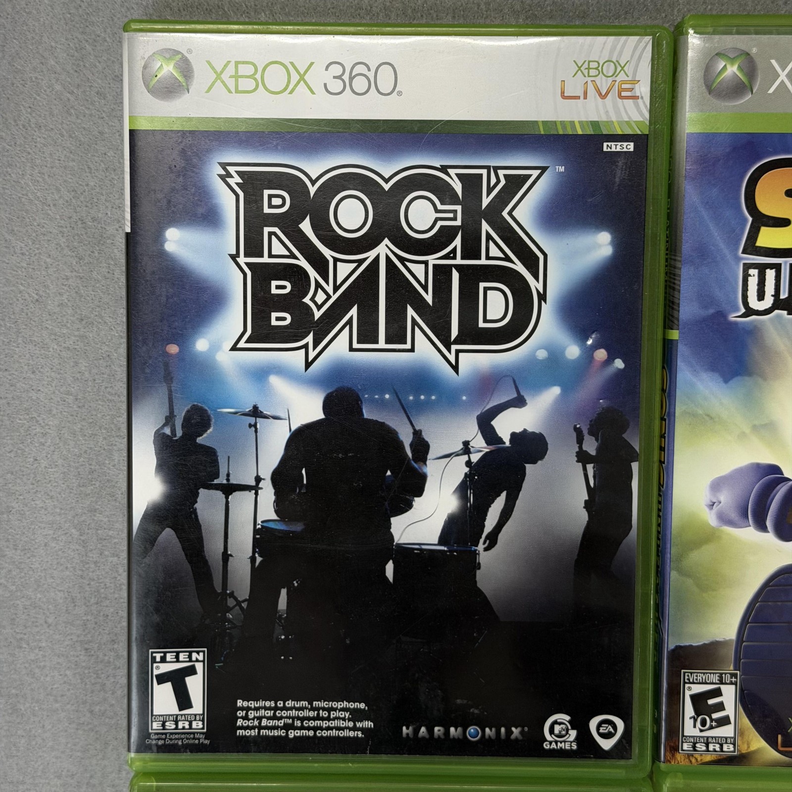 Microsoft Xbox 360 E 1538 Console Controller Bundle Games Rock Band Sonic NO HDD
