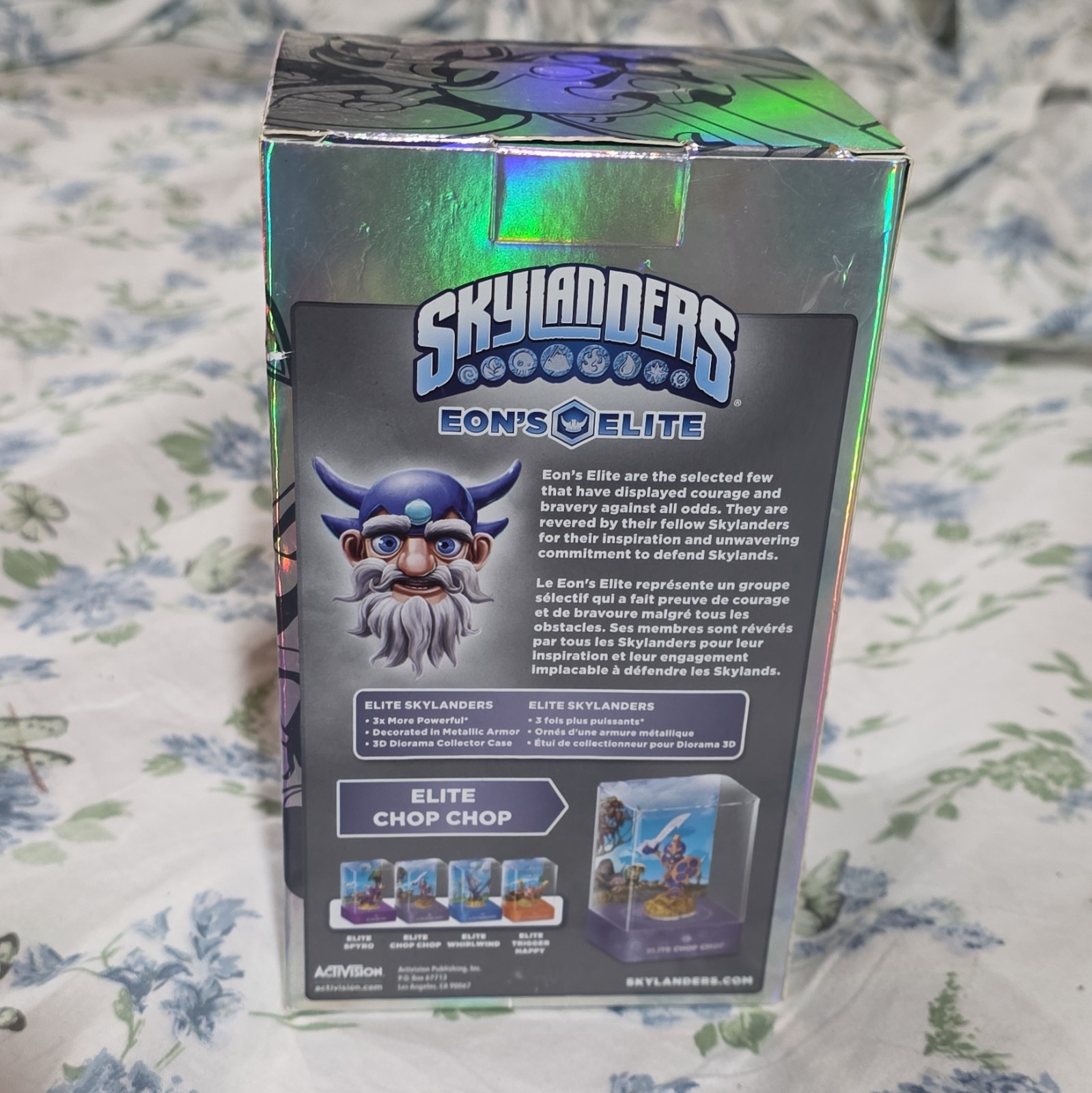 Skylanders Eon’s Elite Chop Chop Character Figure, Metallic Armor, Diorama Case