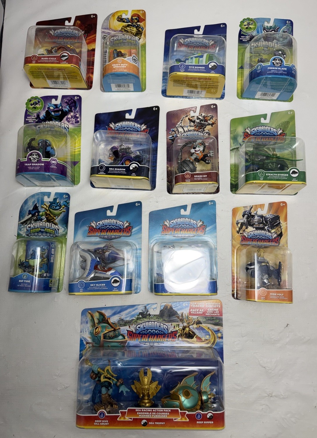 Skylanders Superchargers Swap Force Lot Smash Hit Trap Sea Shadow Freeze Blade