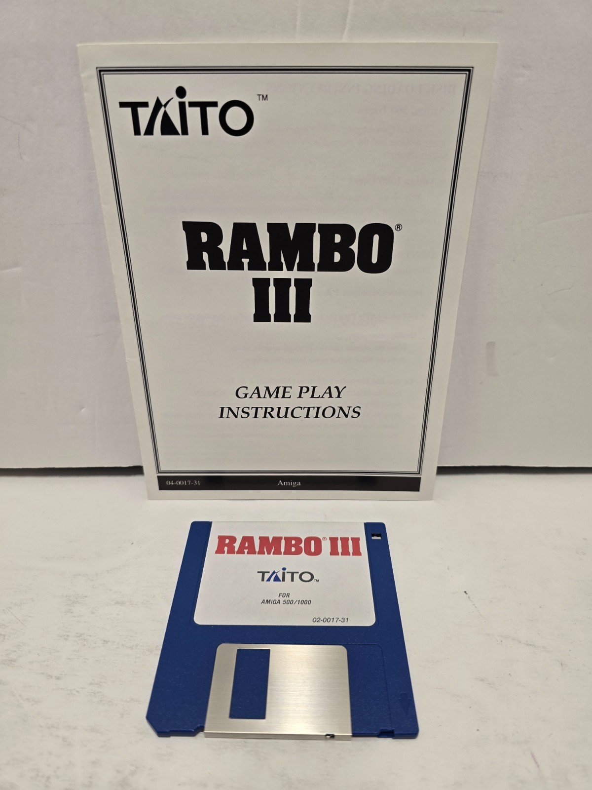 Rambo III w/ Manual 3.5″ Commodore Amiga