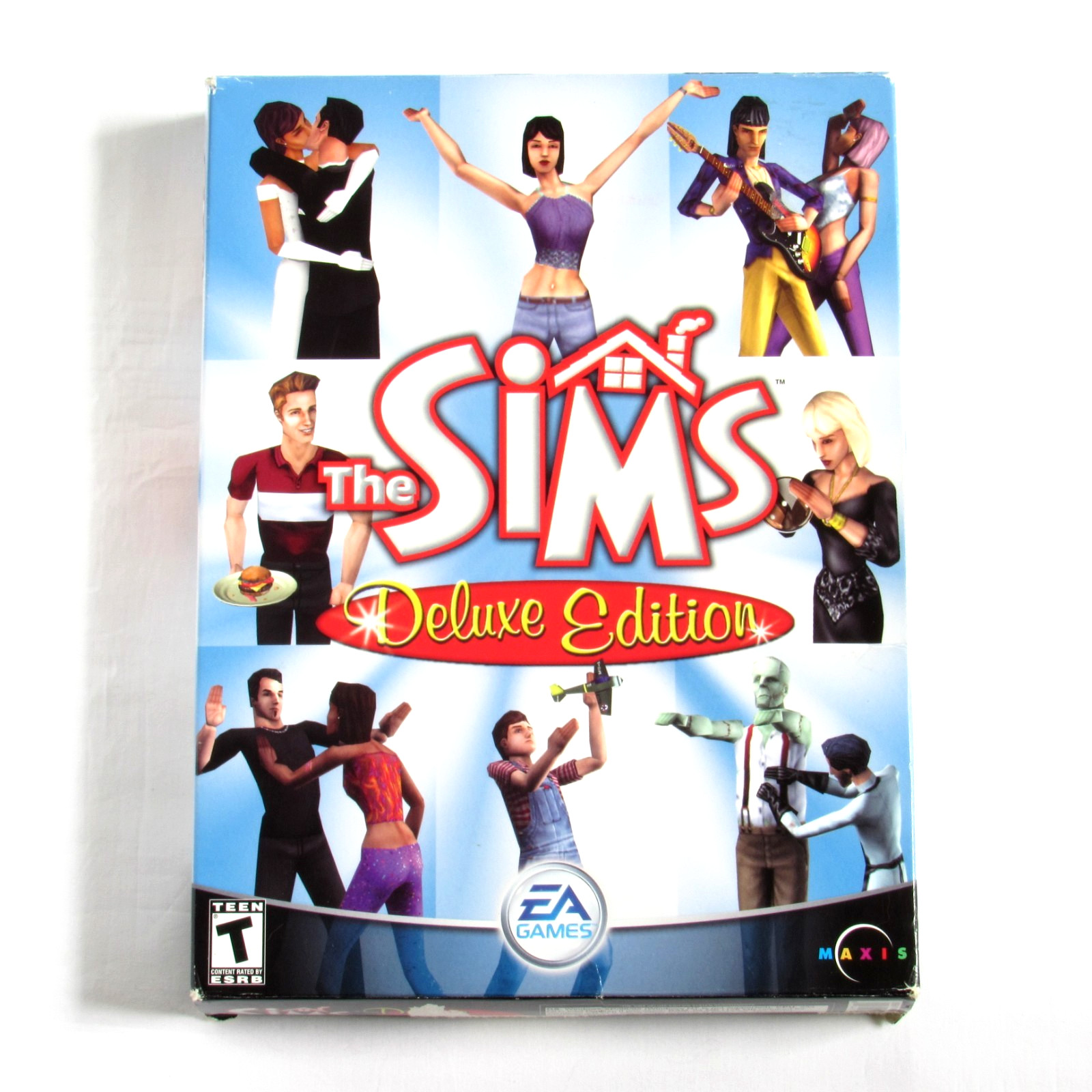 The Sims Deluxe Edition PC BIG BOX Game 2002 Complete Original Rare