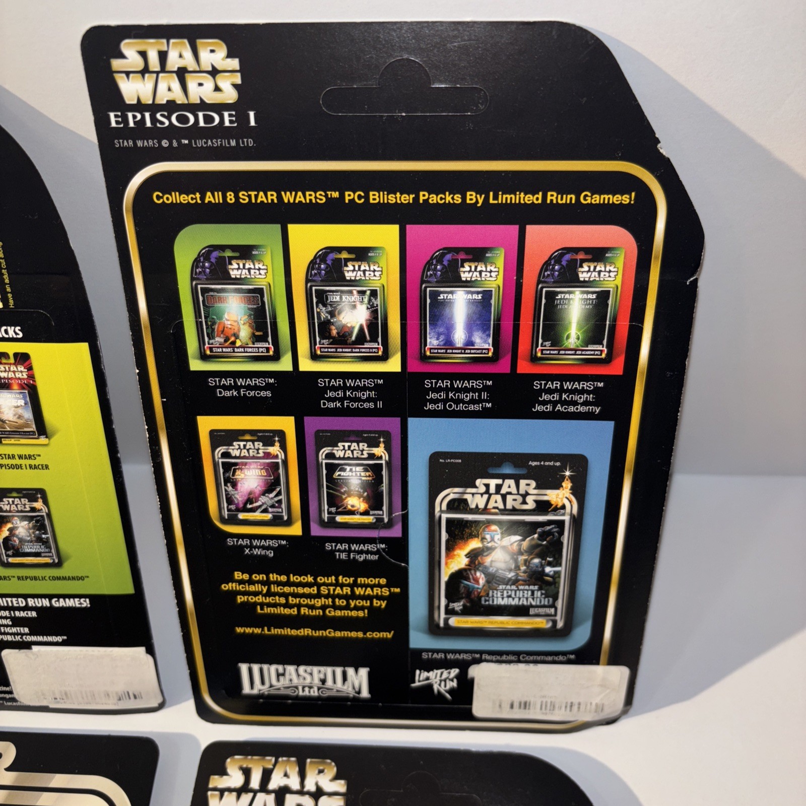 LOT OF 4 STAR WARS PHYSICAL PC LIMITED RUN GAMES CLASSIC EDITION X-WING NEW JEDI