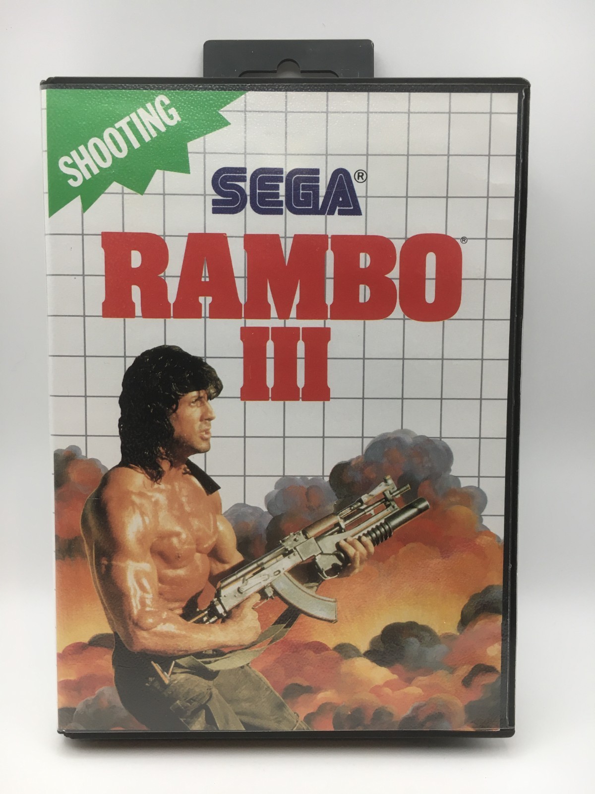 Sega Master System 1986 – Rambo 3 w/ Box & Manual (Works)