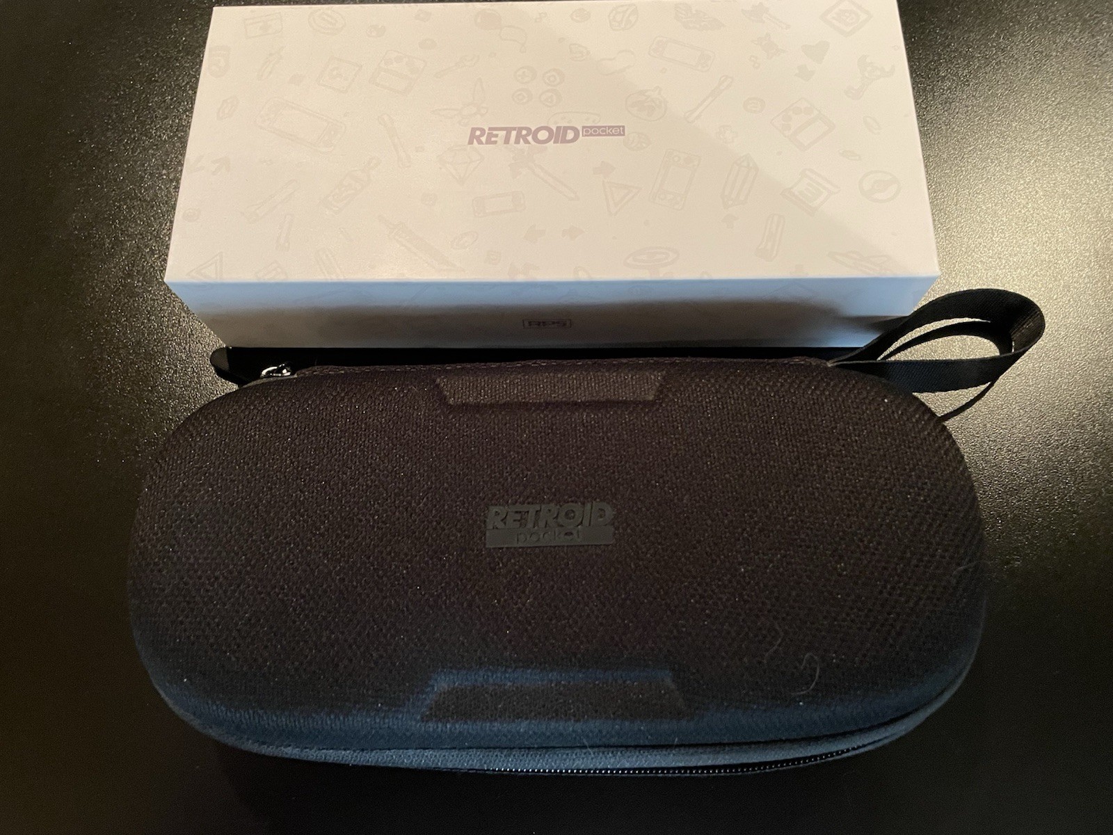 Retroid Pocket 5 Black OLED Android Handheld with Carrying Case and 512 GB SD