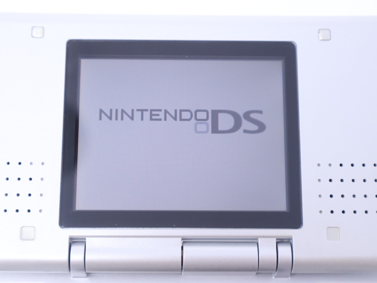 Nintendo DS Handheld Console Tested Working Titanium Silver w/ Charger & Stylus