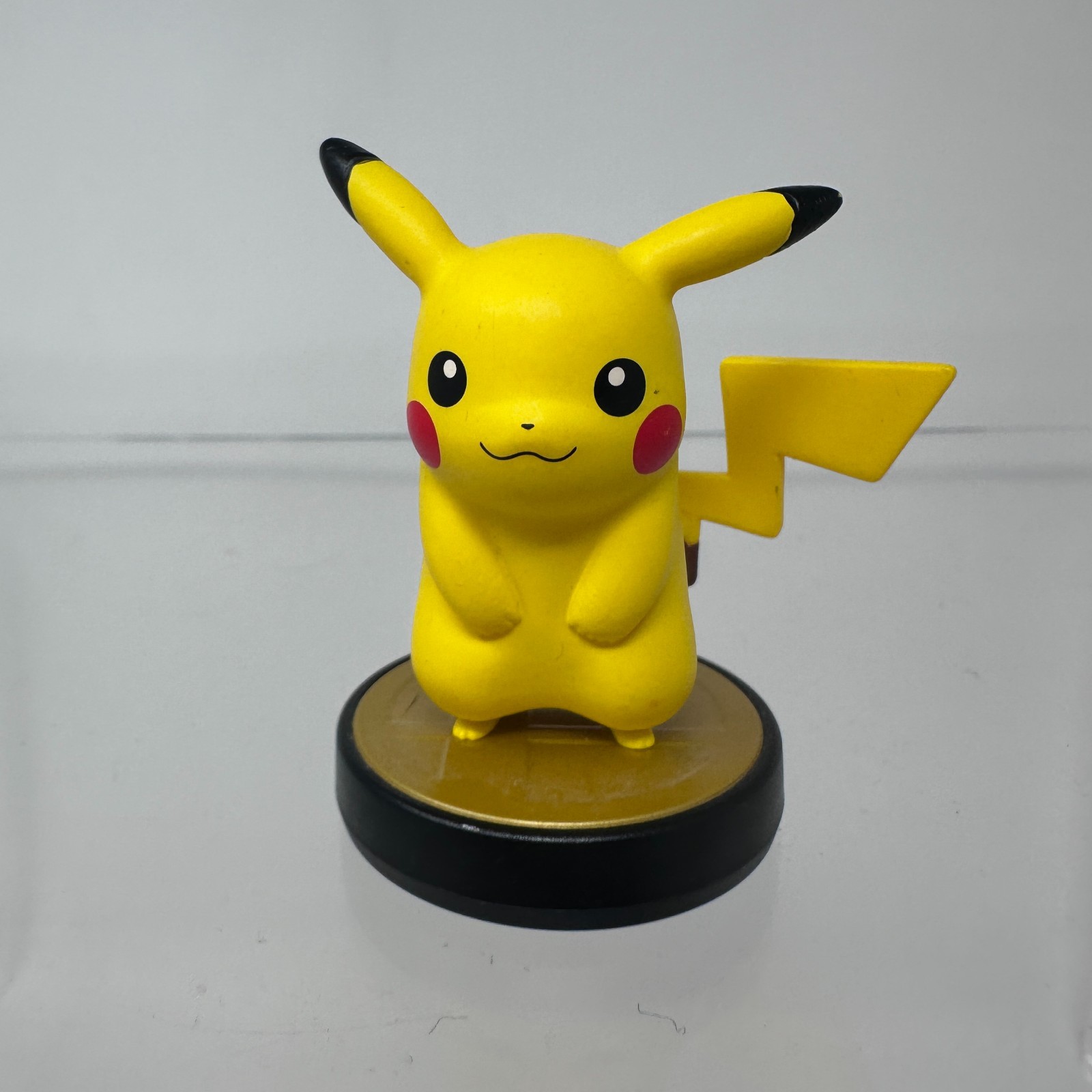 Amiibo Pikachu Figure Super Smash Bros Pokemon Yellow Mouse Nintendo Toy 3″