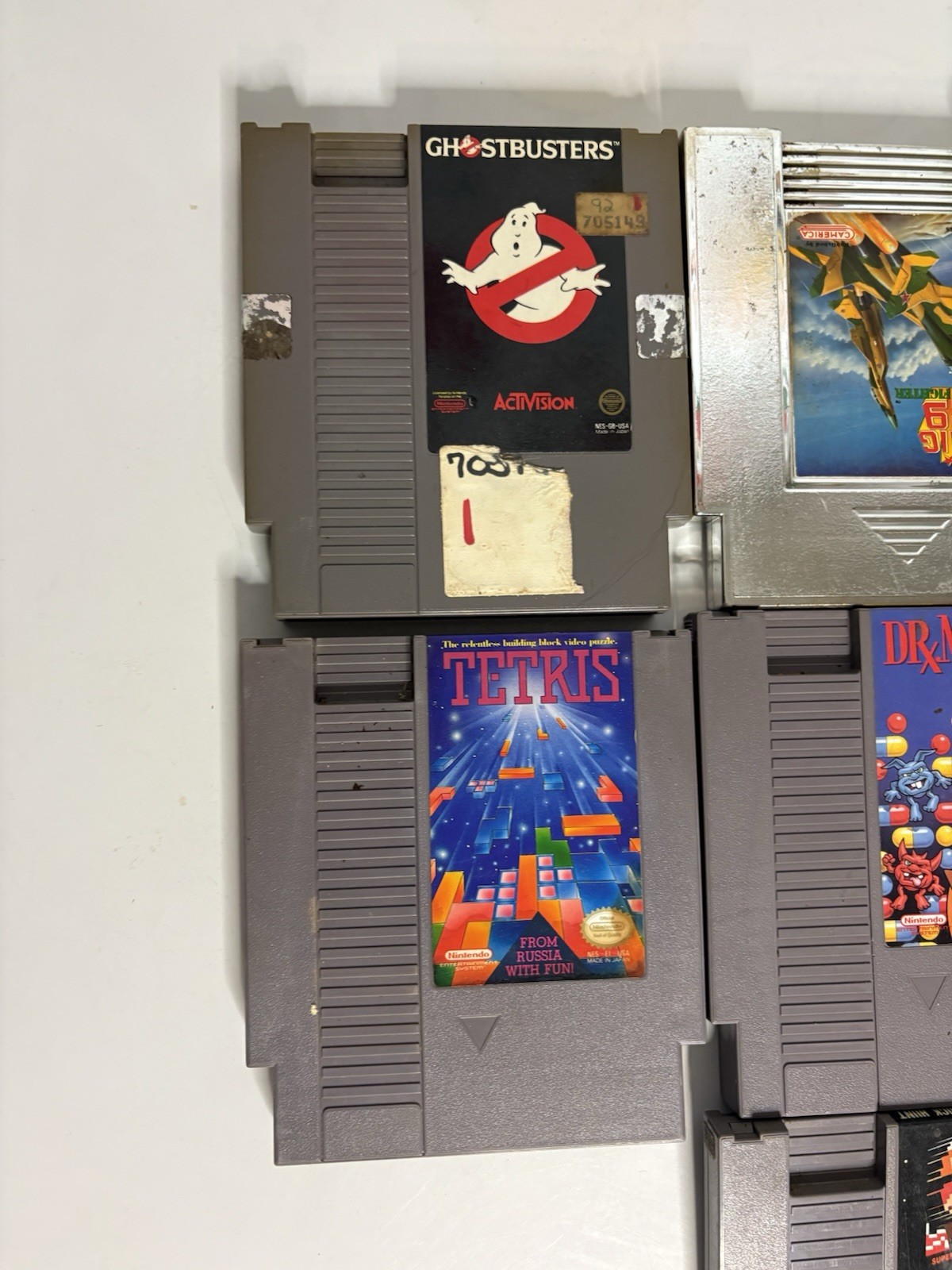 NES Used Game Lot Untested 7 Games Mario Ghostbusters Nintendo