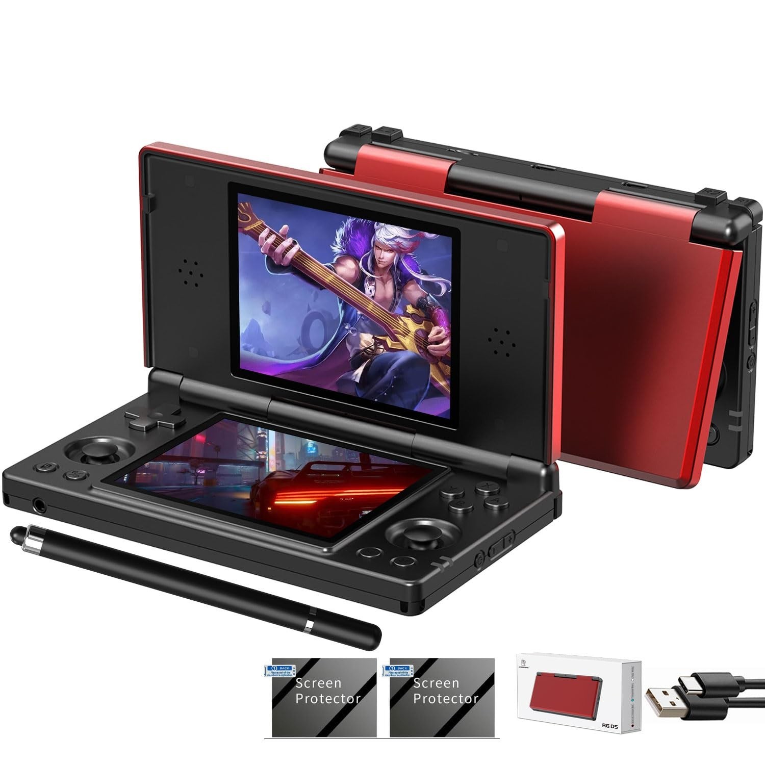 Aivuidbs RG DS Foldable Handheld Game Console RK3568 Anbernic RG DS Android 1…